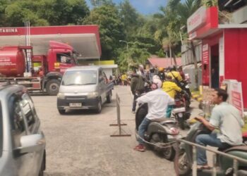 Salah satu SPBU di Balikpapan. (Dok: katakaltim).